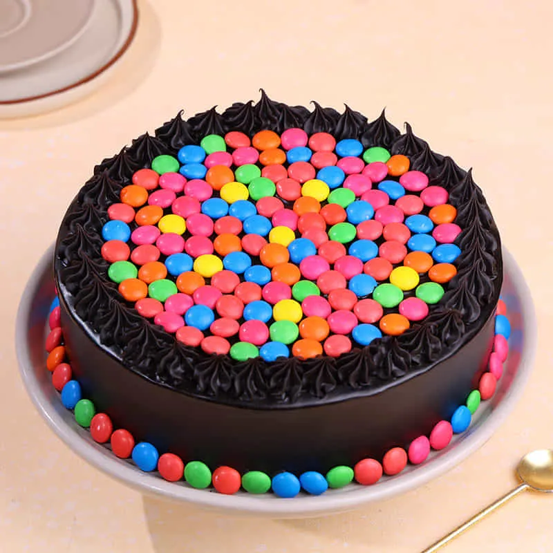 Chocolaty Jems Eggless Cake